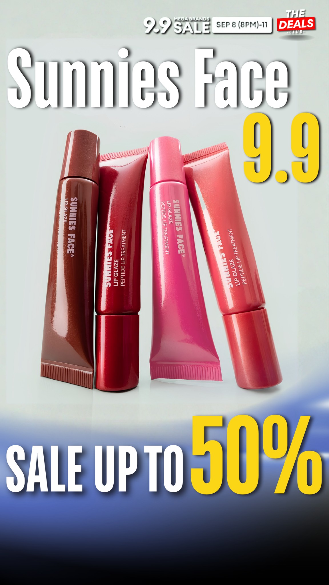 The Deals Club Facebook ad: Sunnies Face 9.9 Beauty Event!