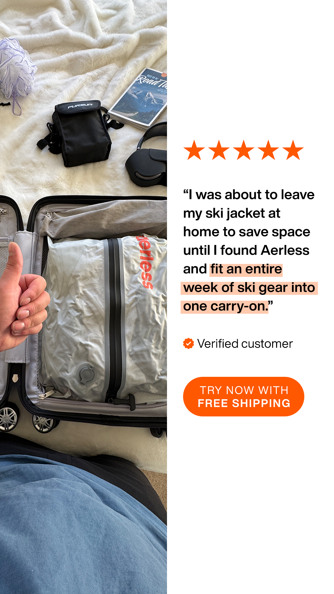 Aerless Facebook ad