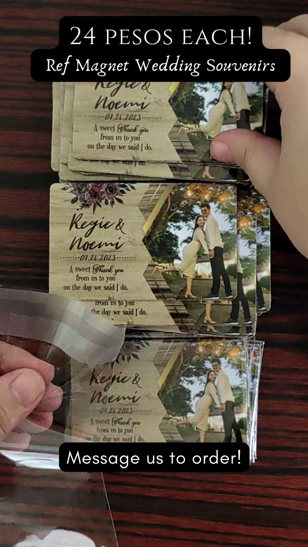 Notable Visuals Facebook ad: Affordable Wedding Souvenirs for 24 pesos each only!
