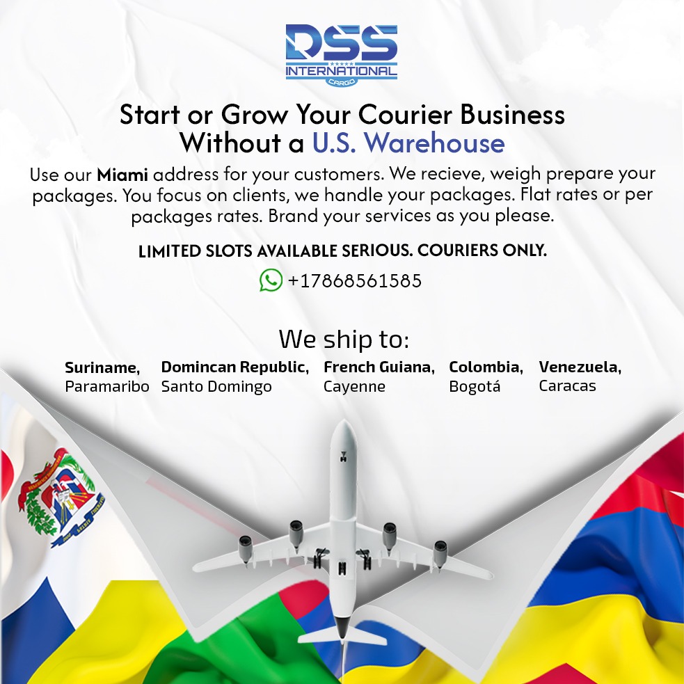 DSS International Facebook ad: Level up Caribbean courier owners