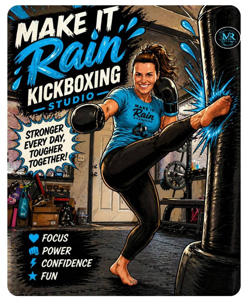Make It Rain Fitness Facebook ad