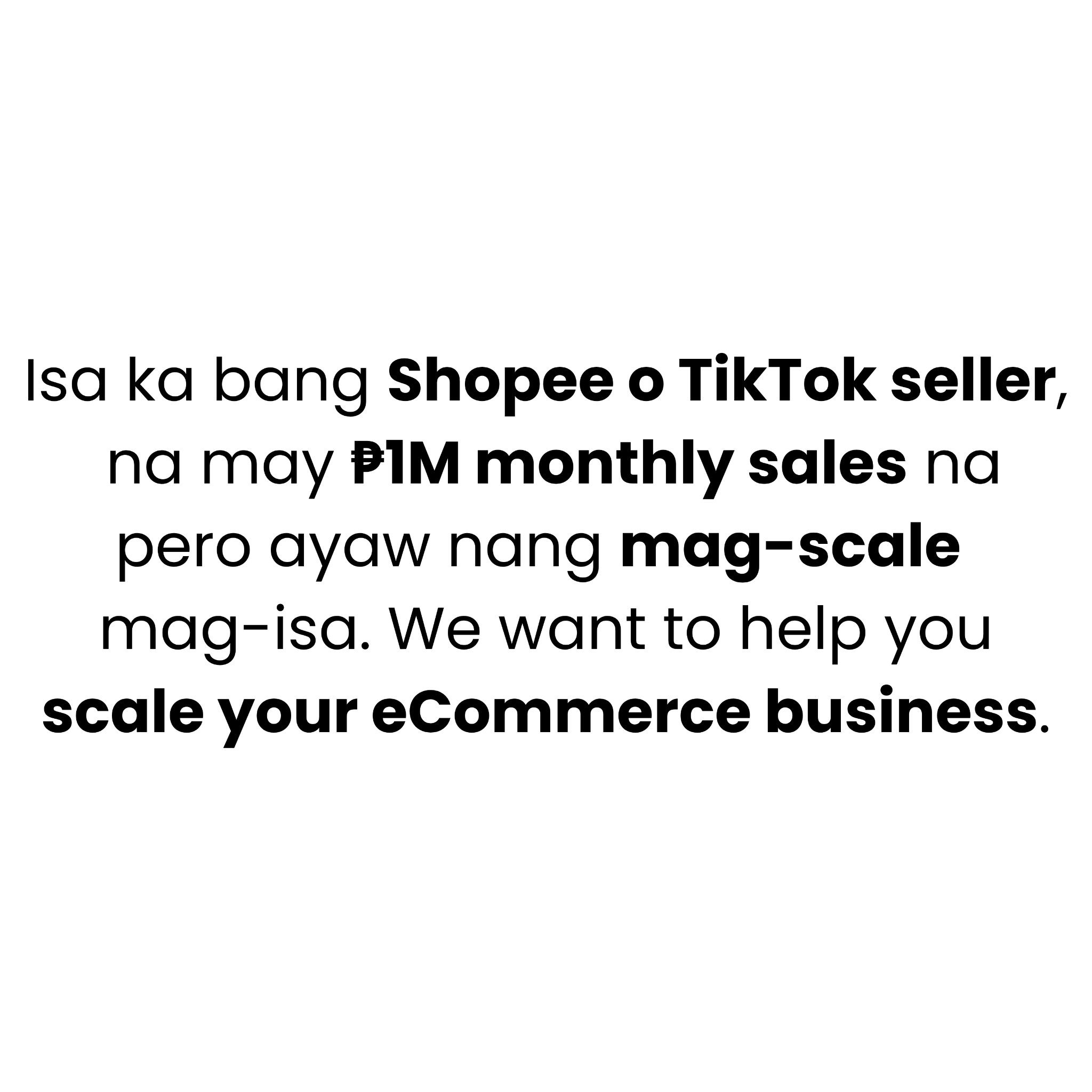 ECOM Accelerator Facebook ad