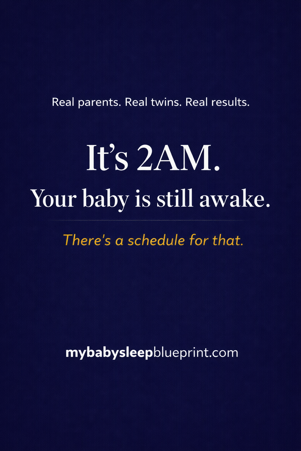 Baby Sleep Blueprint Facebook ad