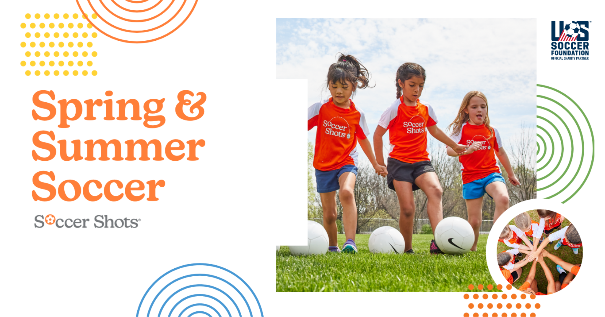 Soccer Shots of DuPage County Facebook ad: Spring Forward. Kick Off Soccer Season!