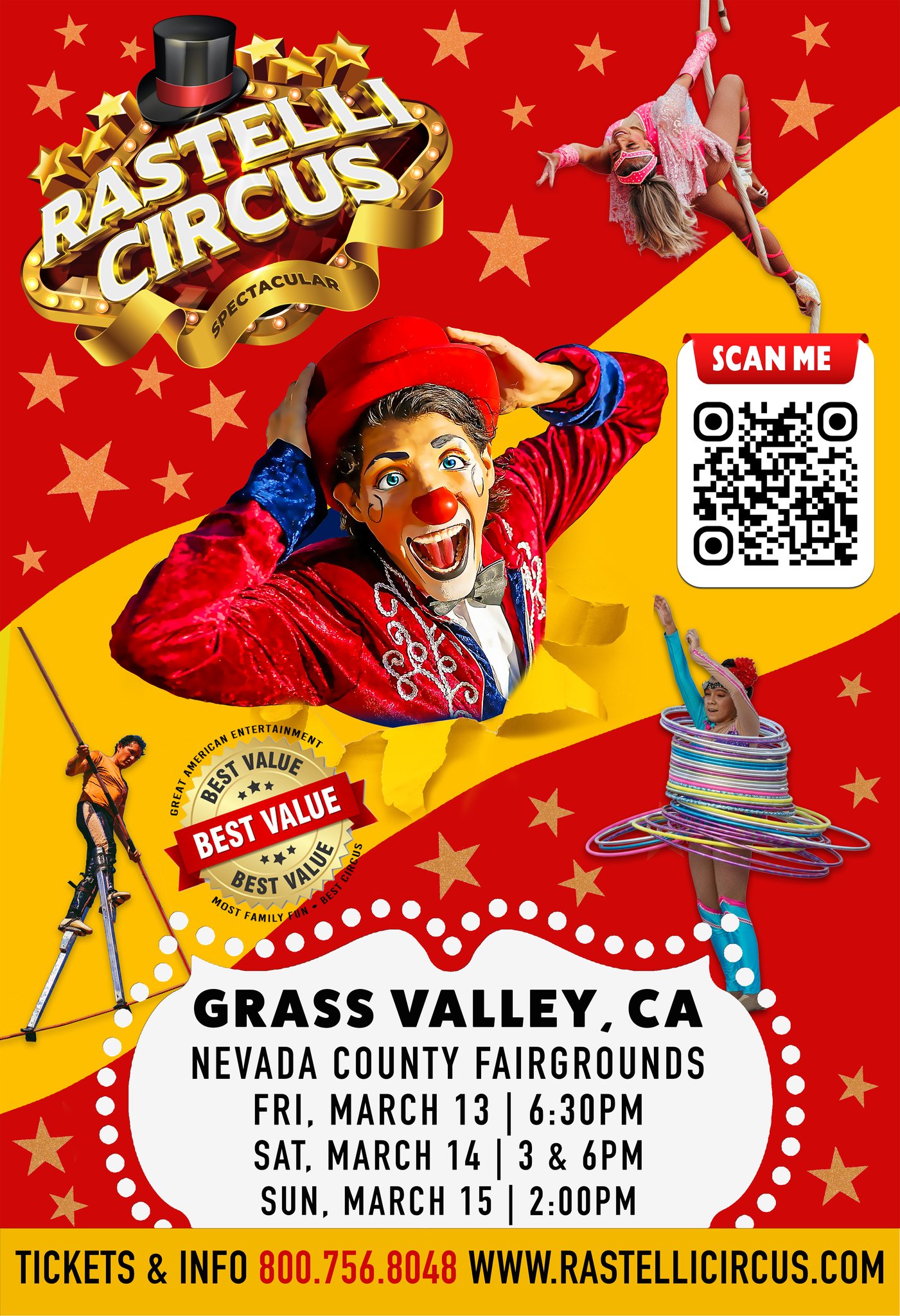 Rastelli Circus Facebook ad: Grass Valley, CA | Rastelli Circus Spectacular is…