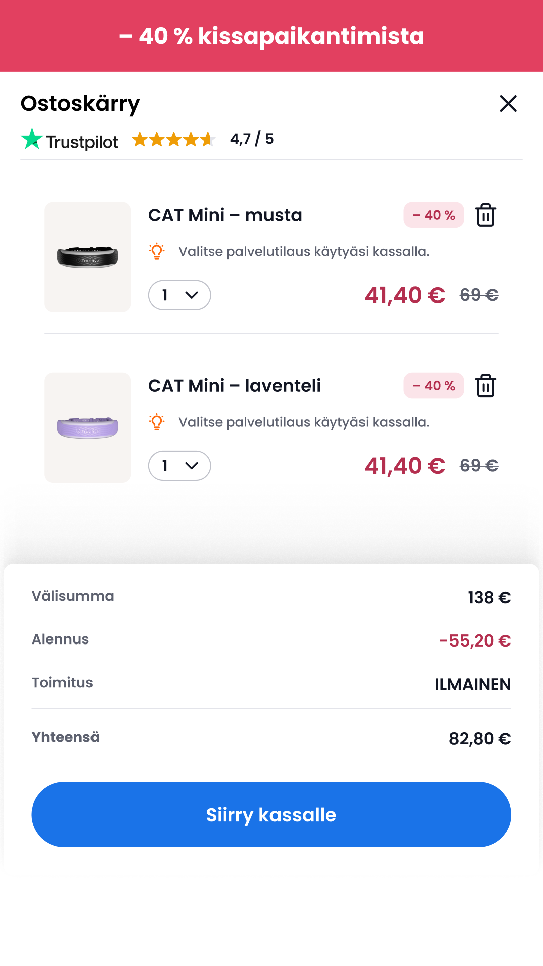 Tractive Facebook ad