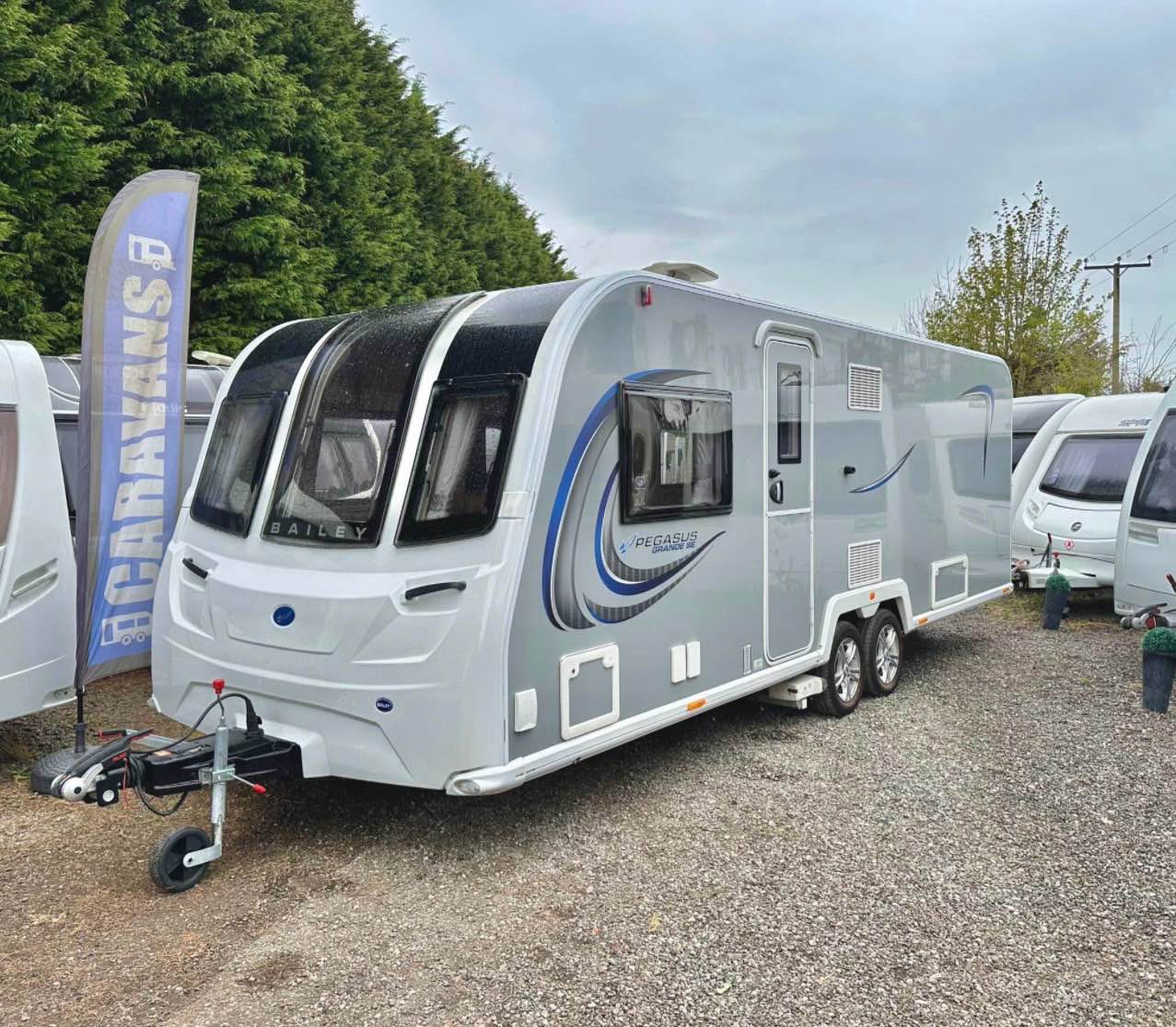 Dan Harrison Facebook ad: 8FT ISLAND BED 2020 BAILEY BOLOGNA TWIN AXLE 4 BERTH…