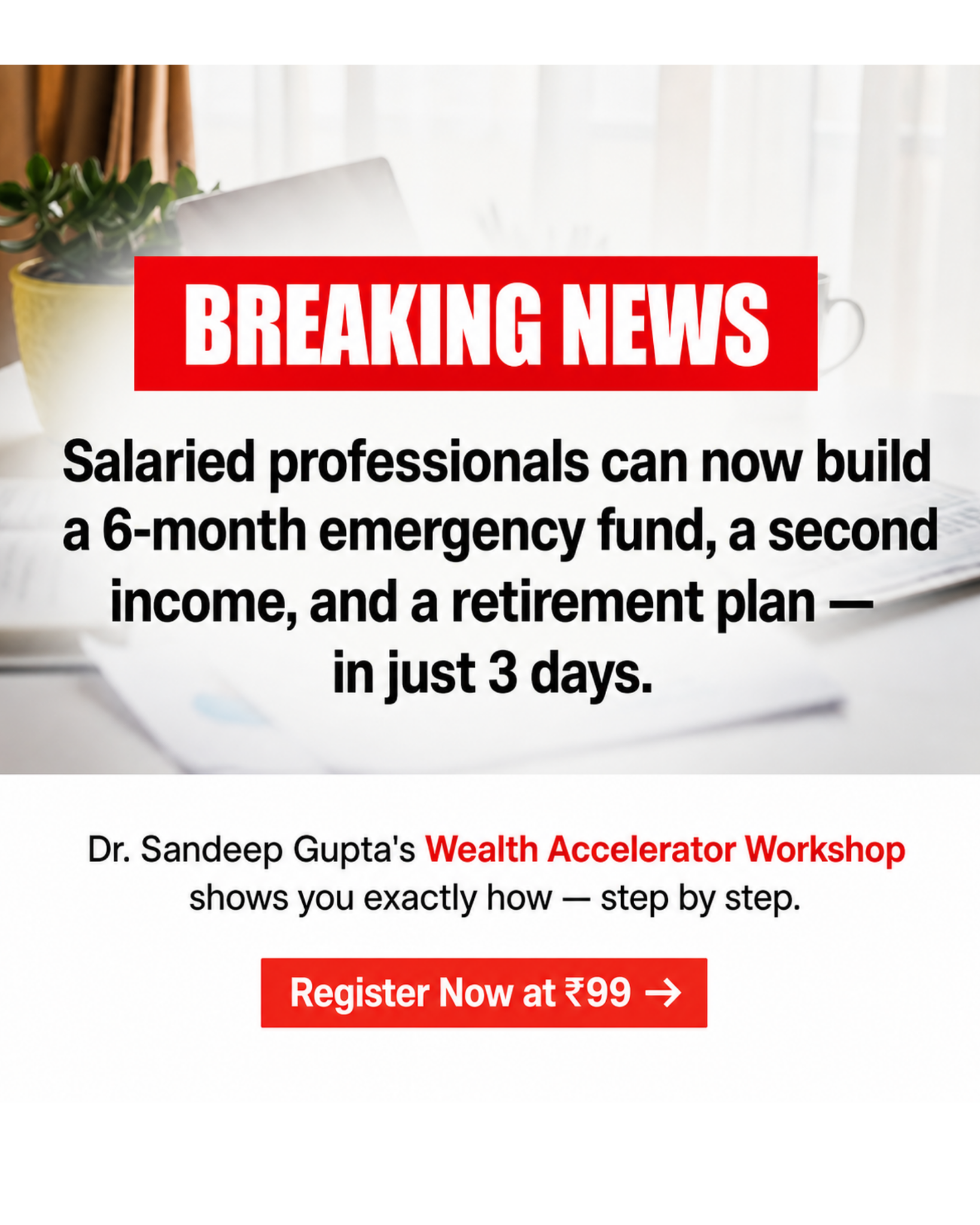 Sandeep Gupta Facebook ad