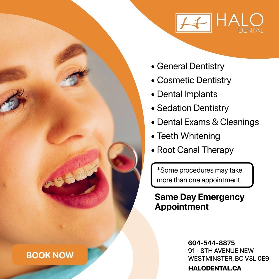 Halo Dental Clinic Facebook ad from Jan 10, 2024