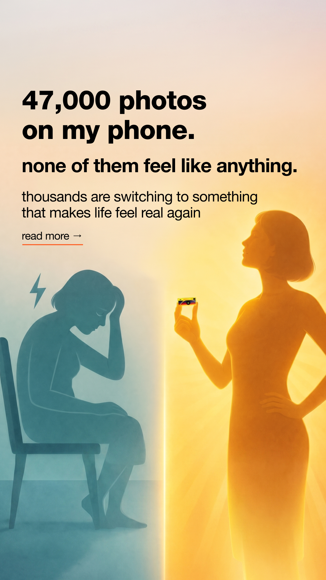 BlueBolt Chargers Facebook ad: Screen addiction is getting worse