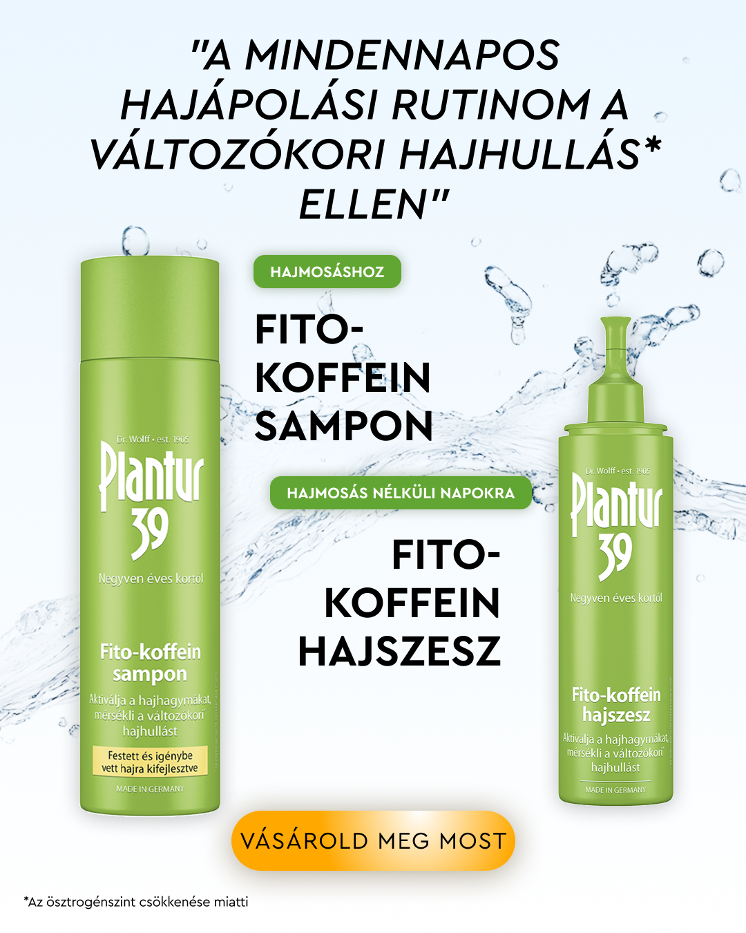 Plantur Facebook ad: Láthatóan erősebb haj 3 hónap alatt