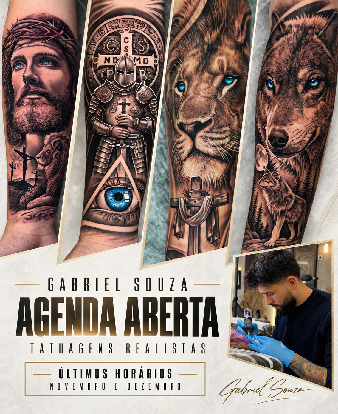 gabrielsouza.tattoo Facebook ad: AGENDA ABERTA, NOVEMBRO E DEZEMBRO