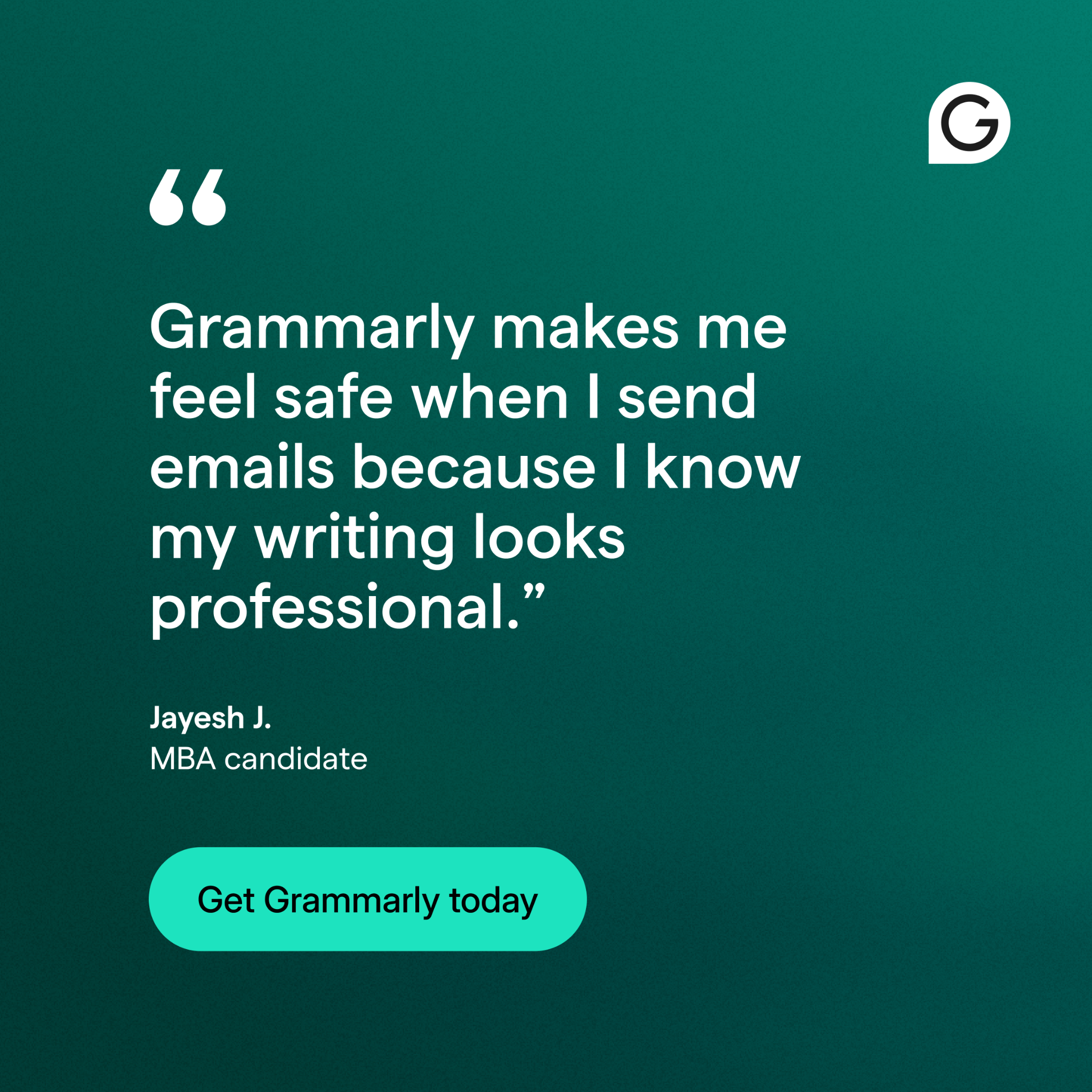 Grammarly Facebook ad