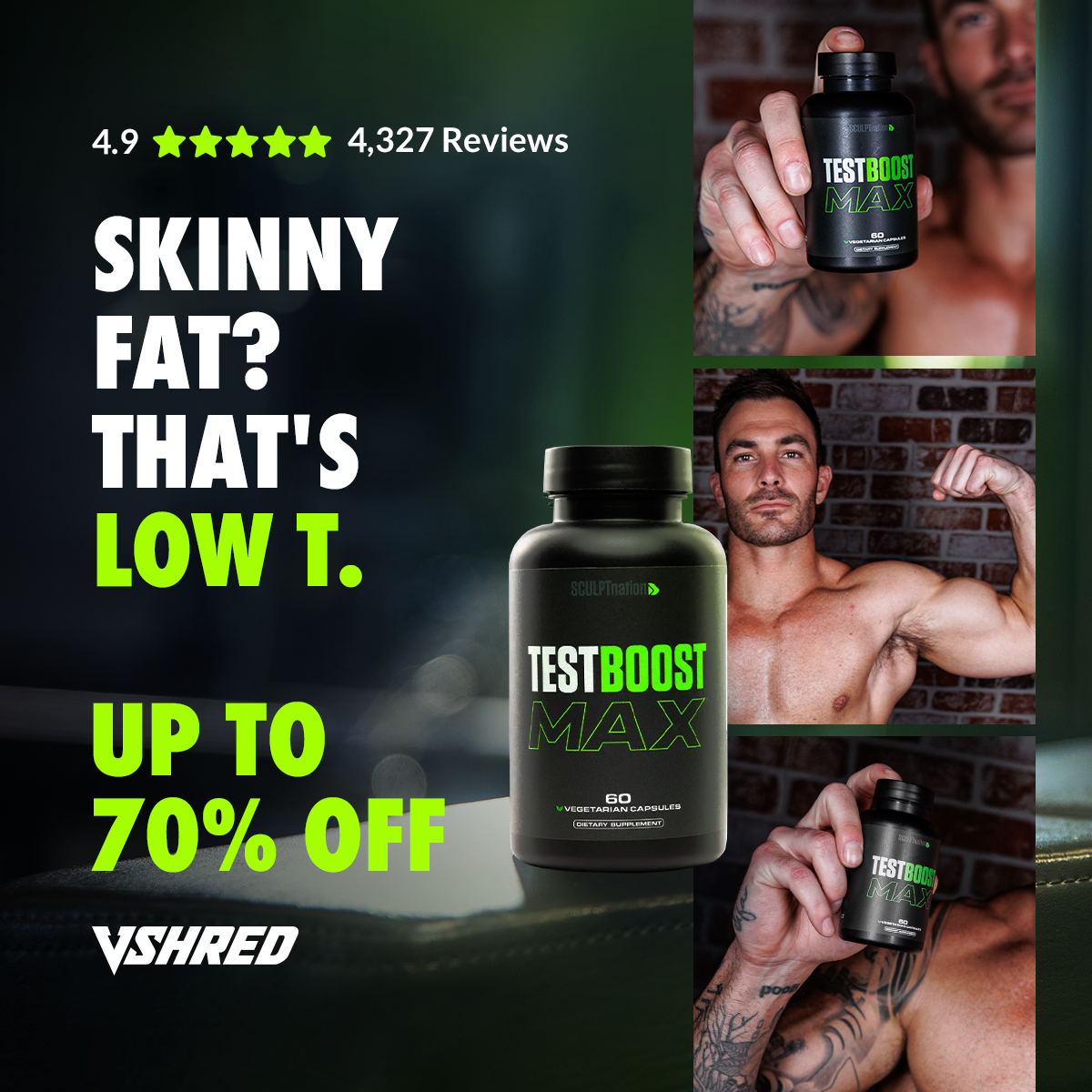 V Shred Nutrition Facebook ad
