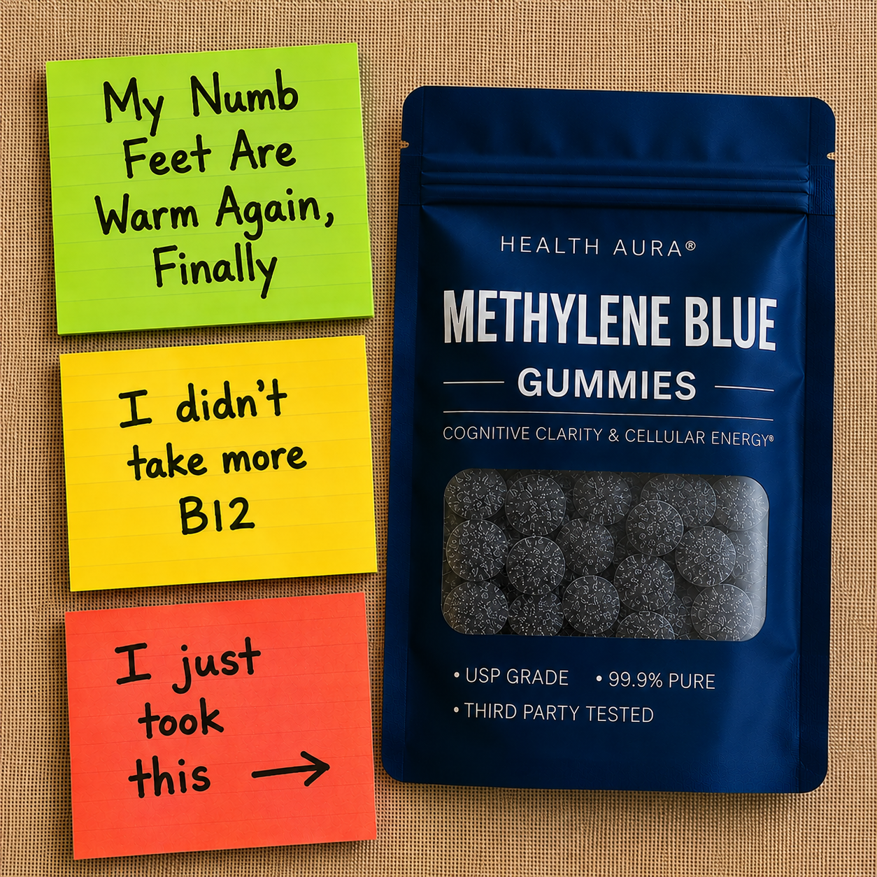 Dr. Michael Carter, MD Facebook ad: I tell my patients to try methylene blue gummies every…
