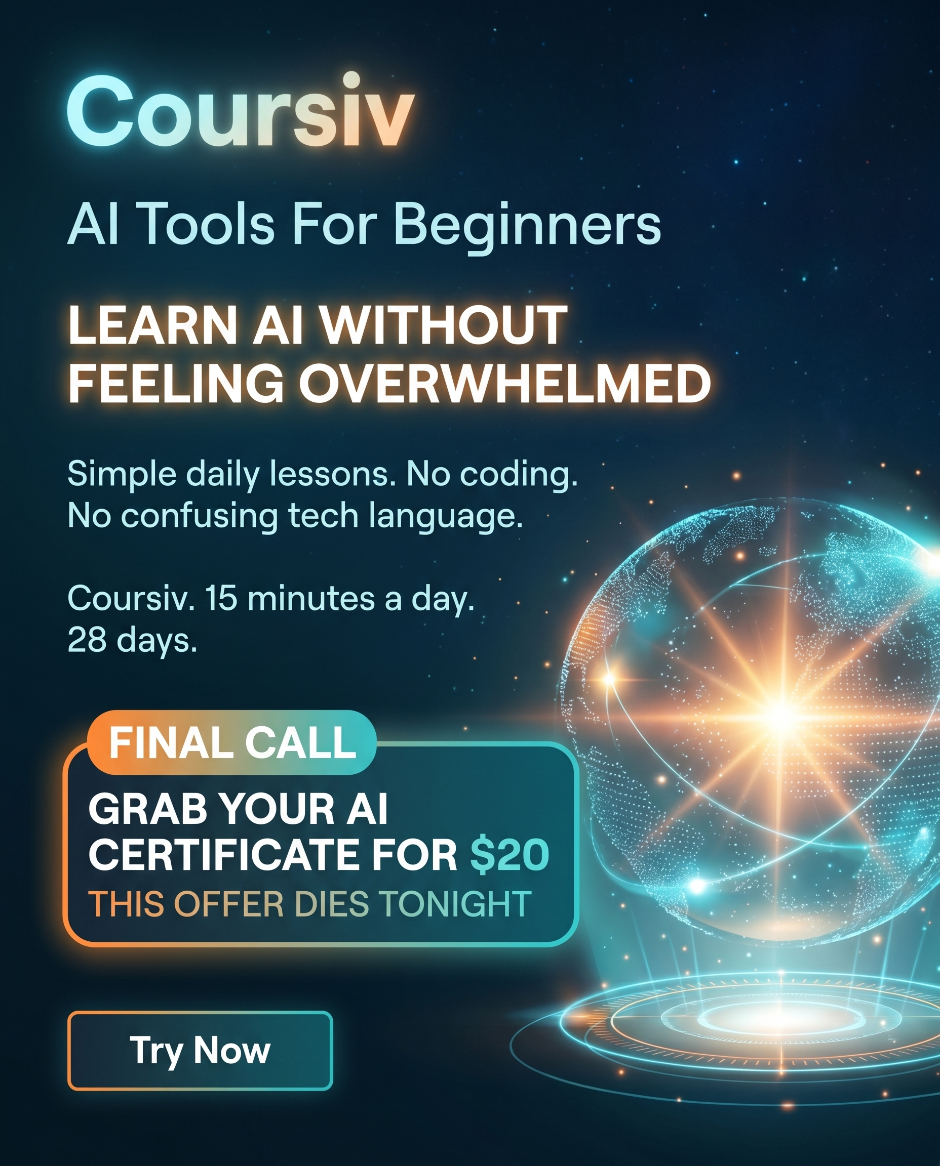 AI Simplified Facebook ad