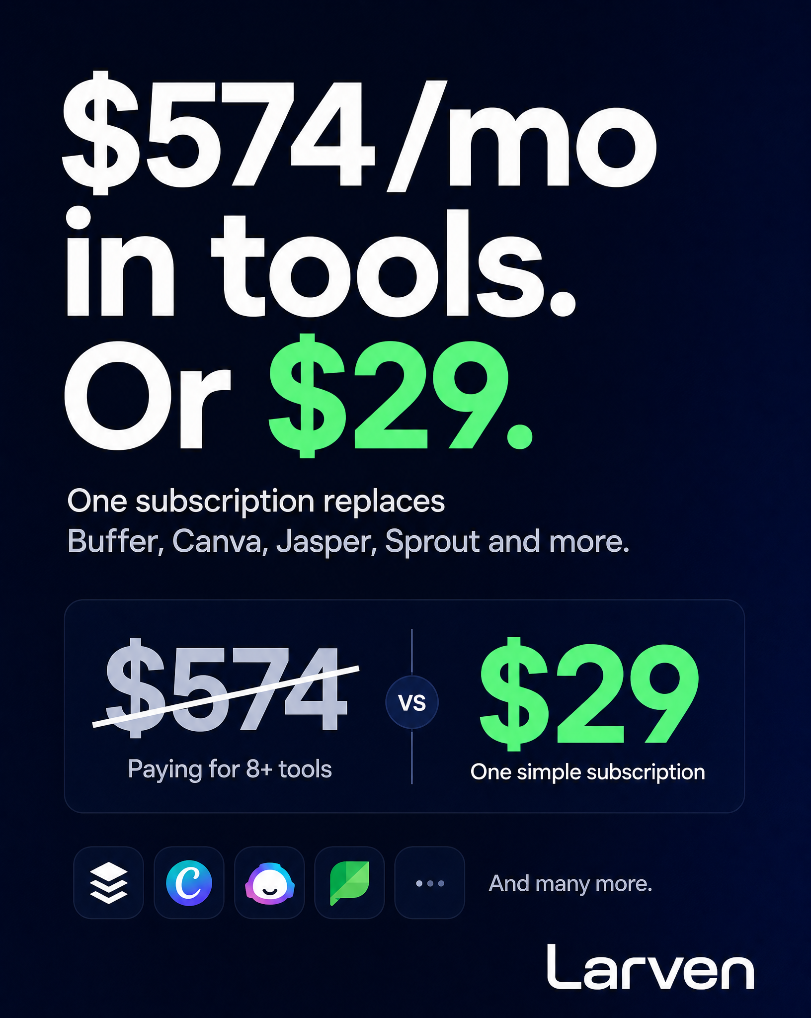 Larven AI Facebook ad