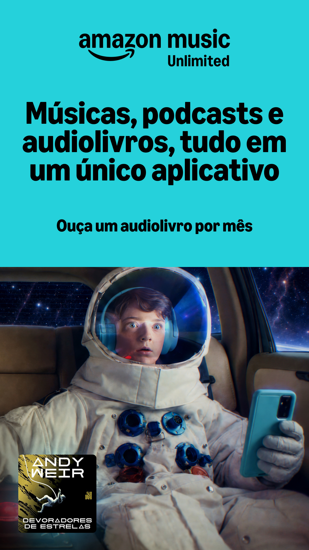 Amazon Music BR Facebook ad from Jul 21, 2026