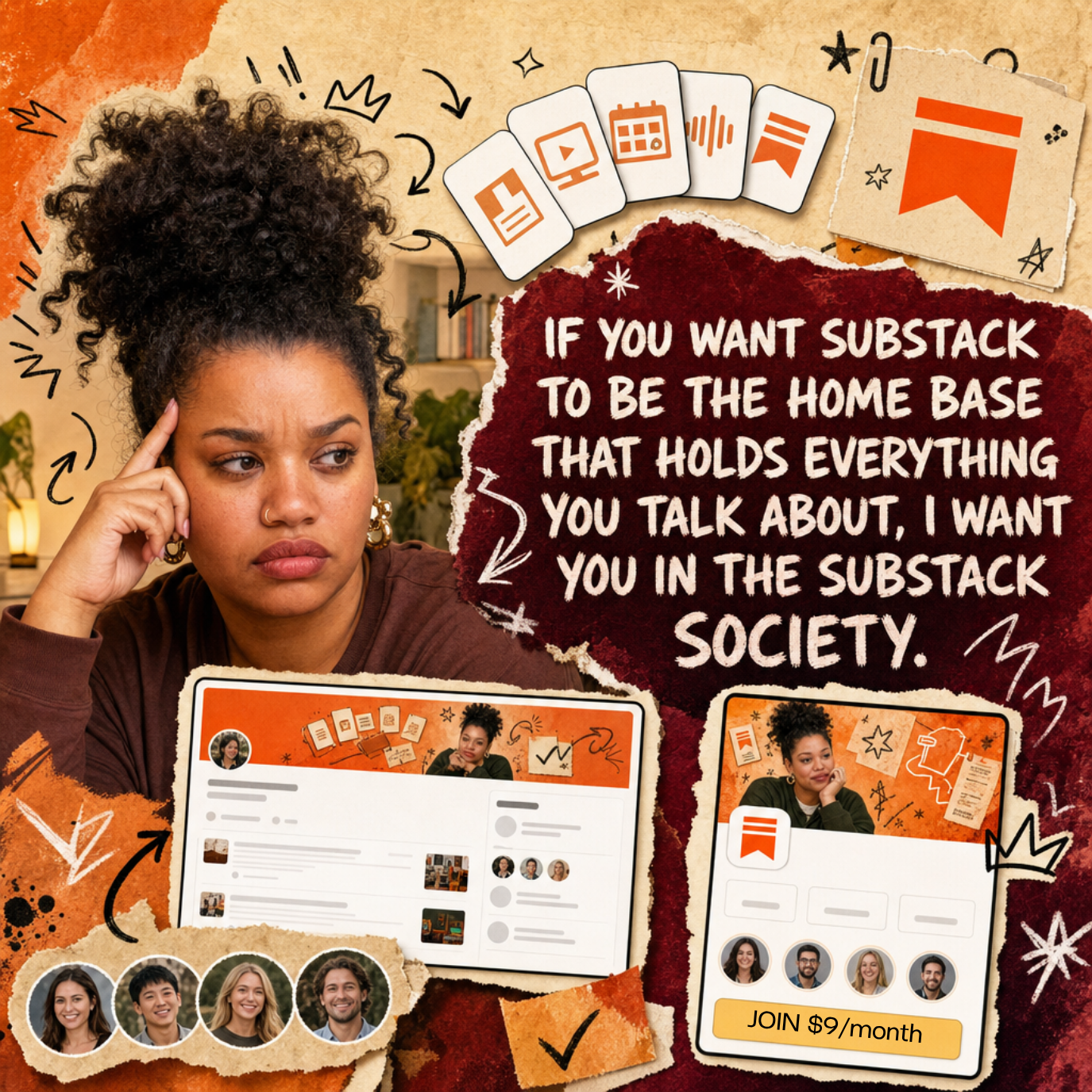 Adriana-Morena Personal Brand Designerin Facebook ad: Your Blog. Your Newsletter. Your Funnel.