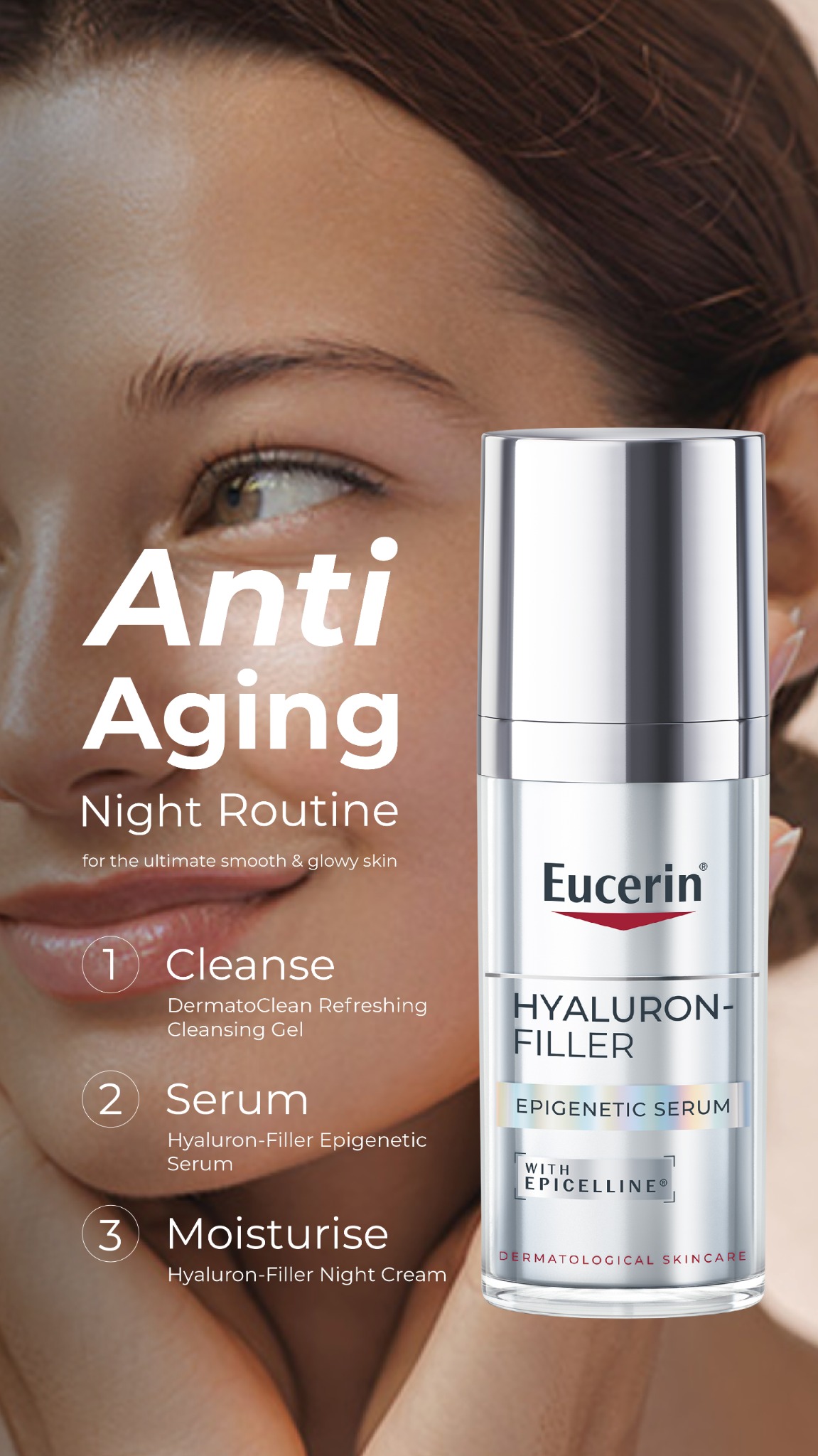 Eucerin Malta Facebook ad: Give your skin a daily boost with the…