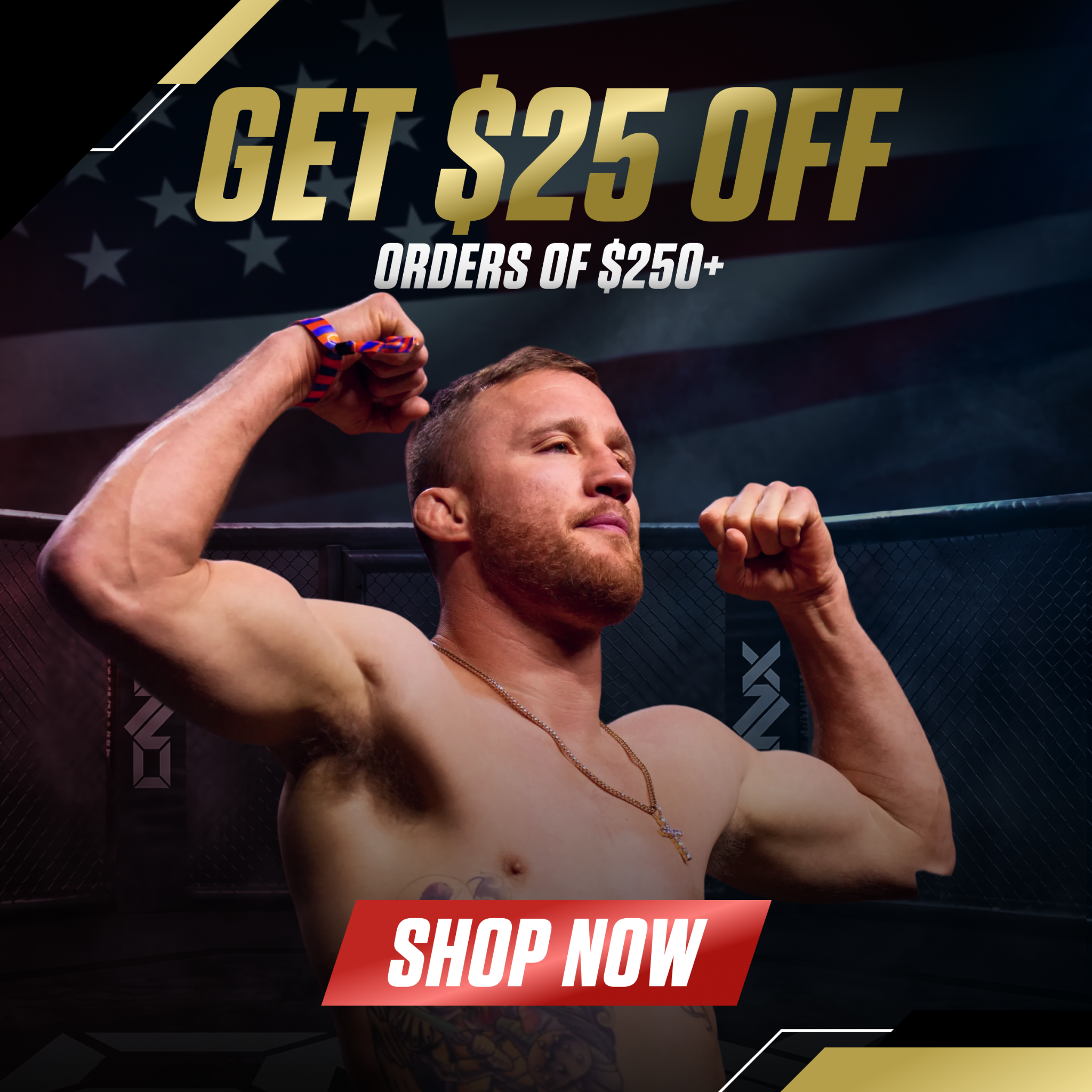 Justin the Highlight Gaethje Facebook ad: Premium MMA Gloves & Gear for Fighters | ONX Sports