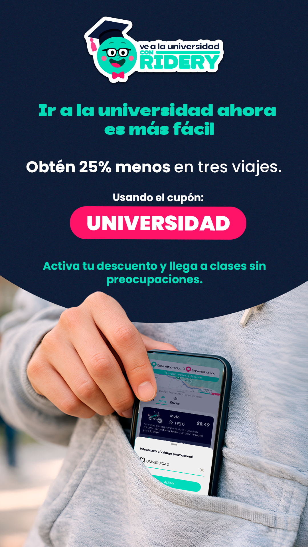 Ridery Facebook ad