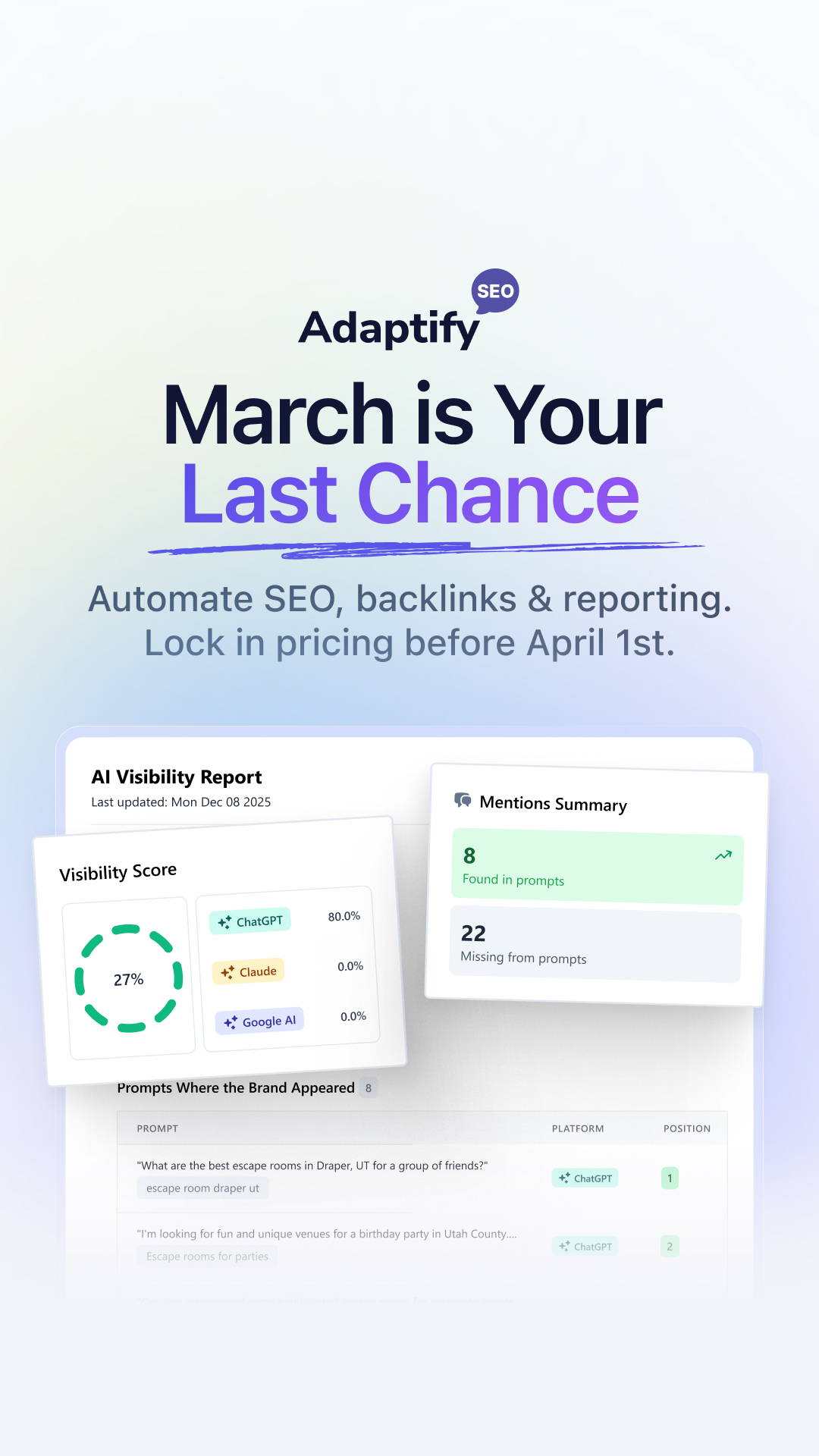Adaptify Facebook ad