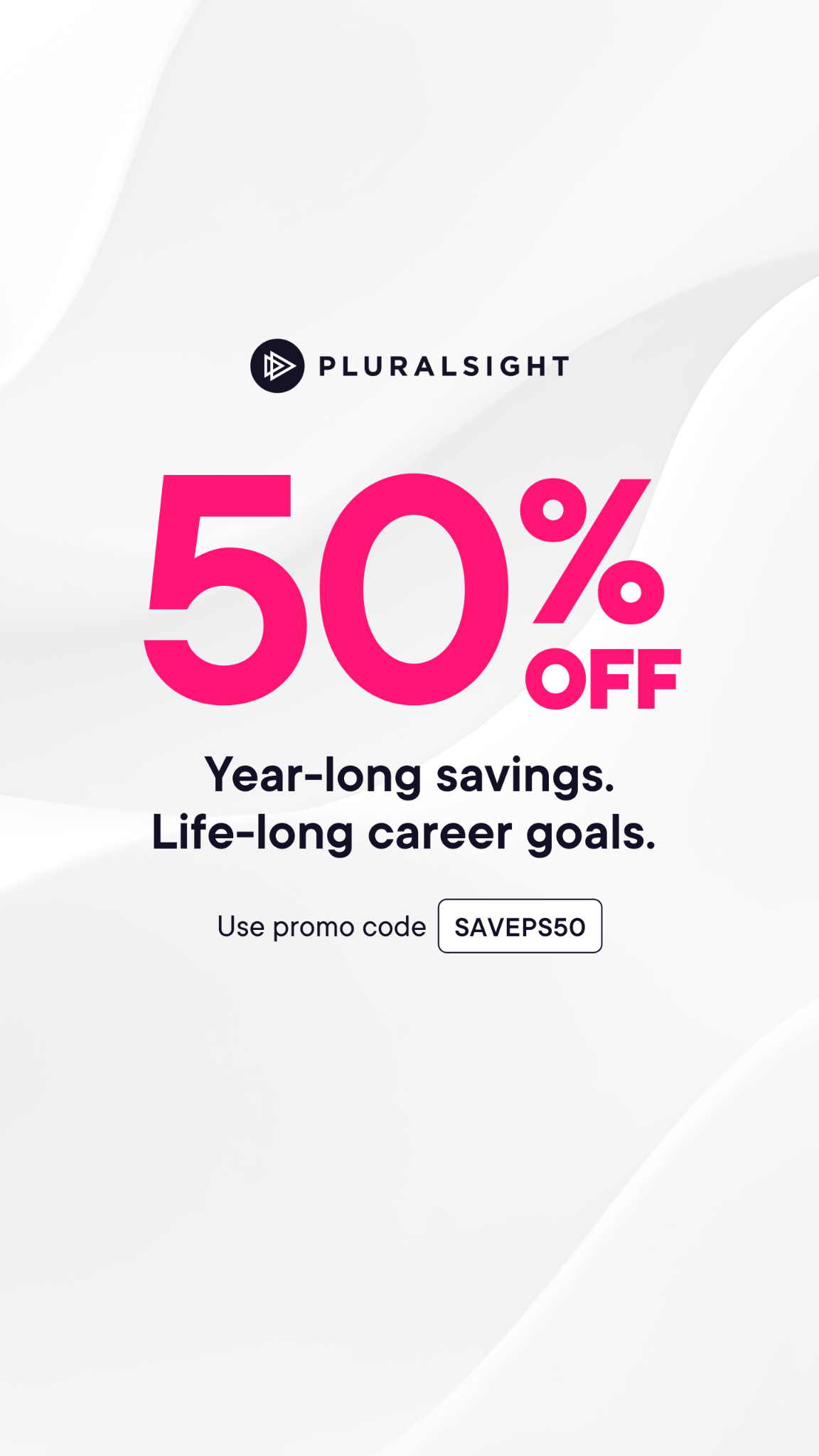 Pluralsight Facebook ad