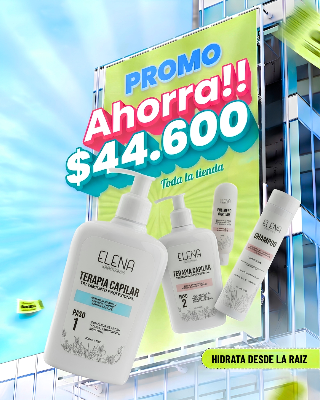 Elena, Cuidado Capilar. Facebook ad