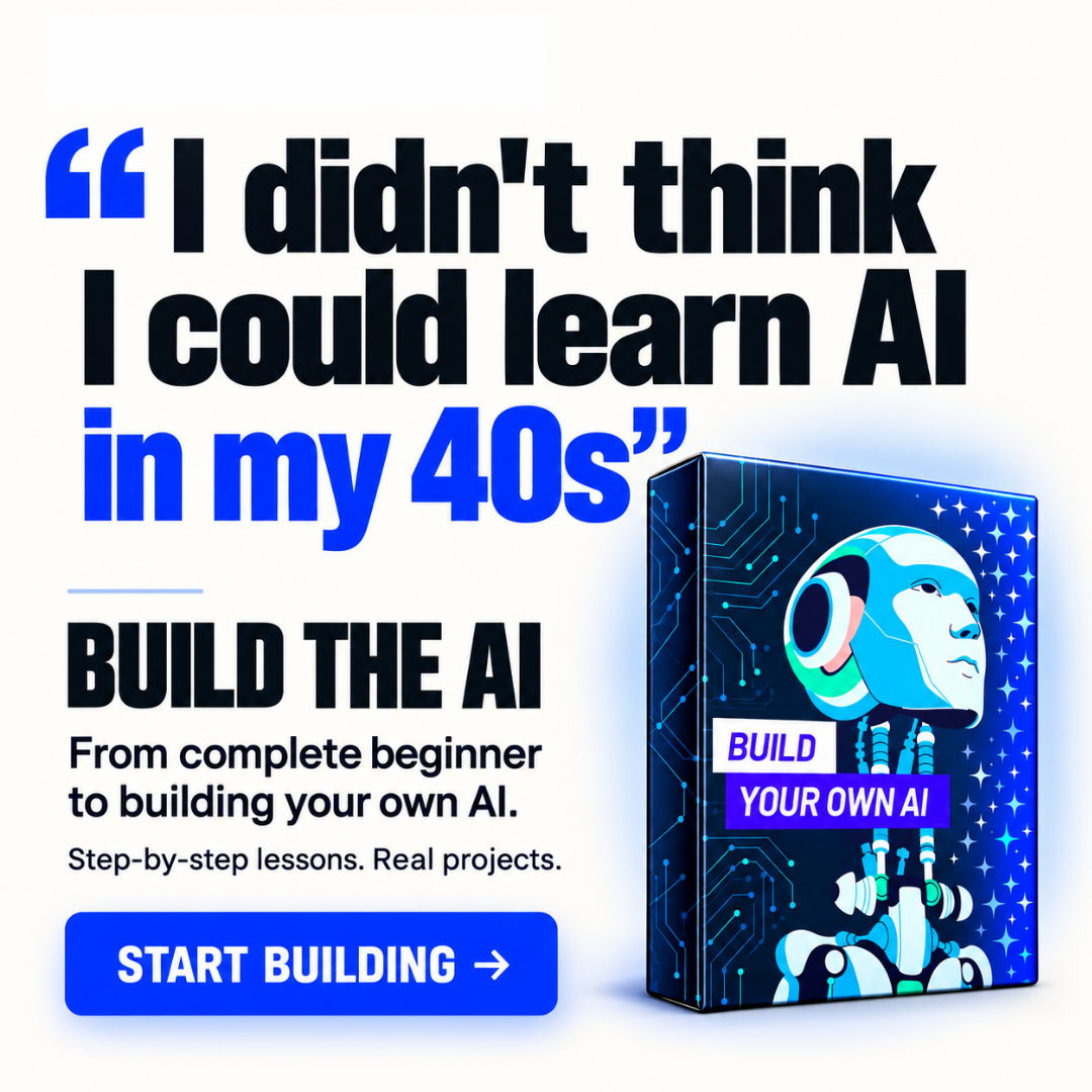 Zero To Mastery Facebook ad: Don’t Just Use AI. Build It.