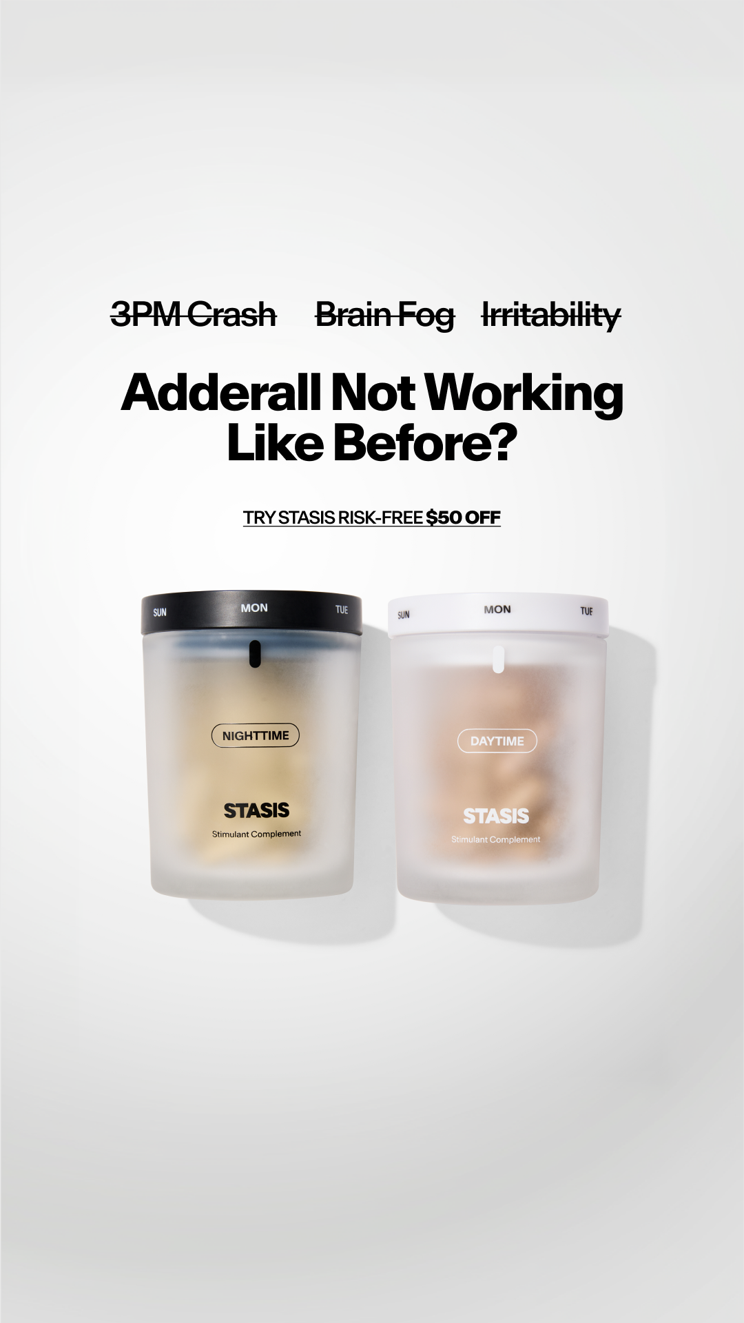 Stasis Facebook ad