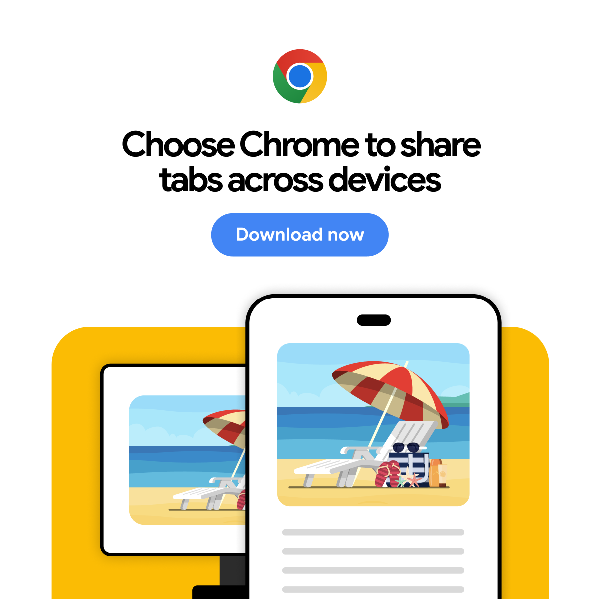 Google Chrome Facebook ad