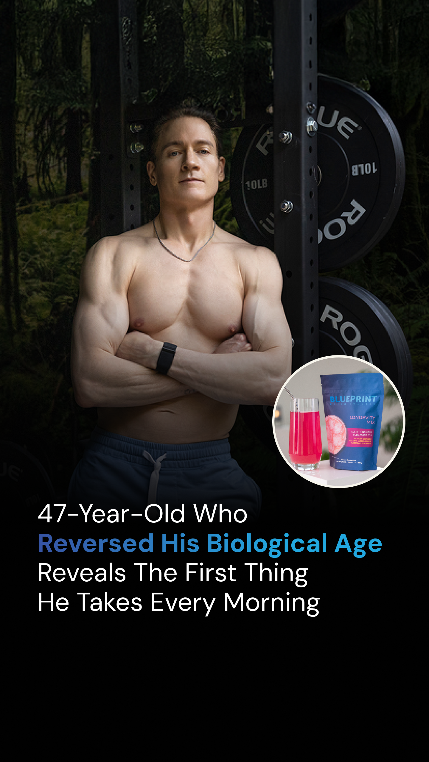 Blueprint Longevity Facebook ad