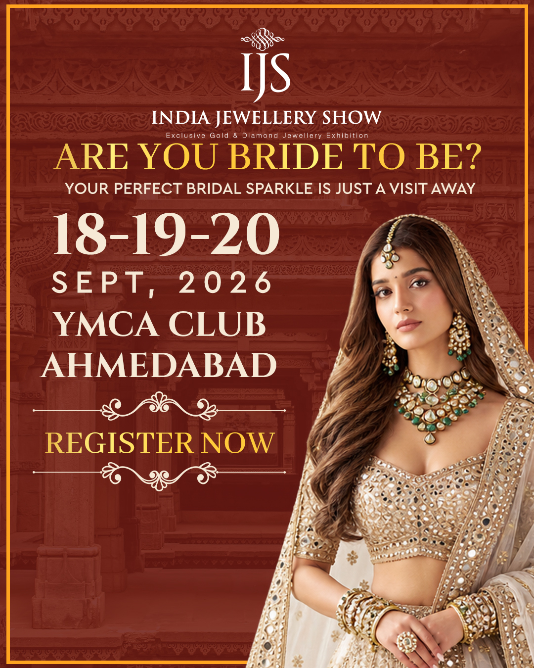 IJS - India Jewellery Show Facebook ad: IJS Ahmedabad | 18-19-20 September'26