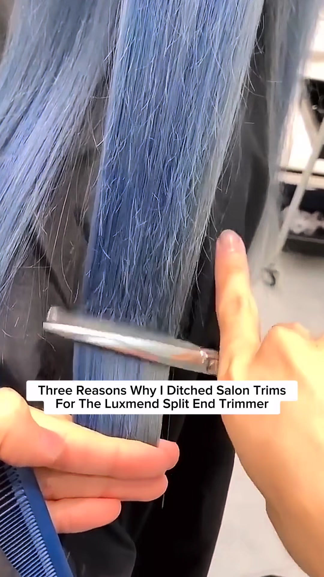 Luxmend Facebook ad: Say Goodbye to Split Ends!