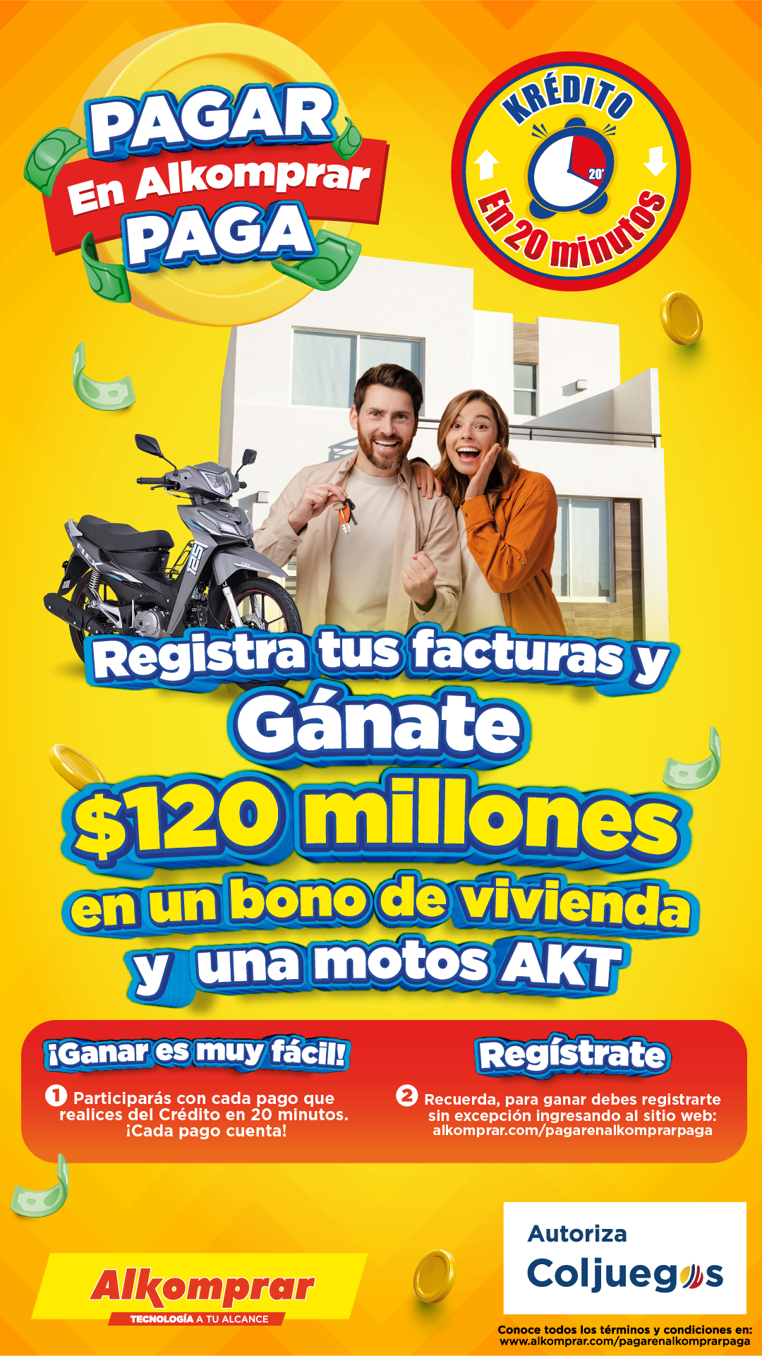 Alkomprar Facebook ad: Registrate y participa