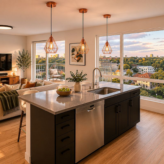 Zillow For Rent Facebook ad: At Odie Apartments, you don’t have to travel…