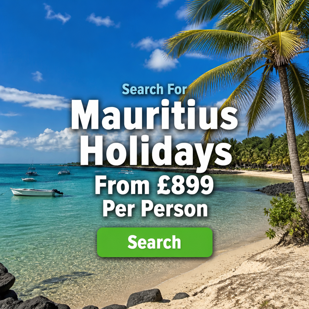 Honey Facebook ad: Search for Mauritius Holidays From £899 Per Person