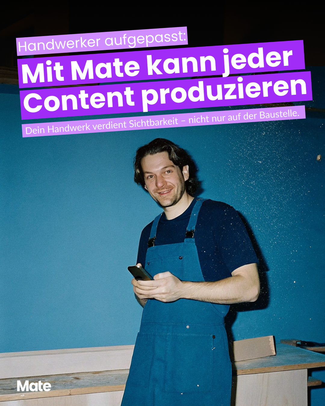 Mate Studio Facebook ad: Mate ist die Alternative zu typischen Designtools.