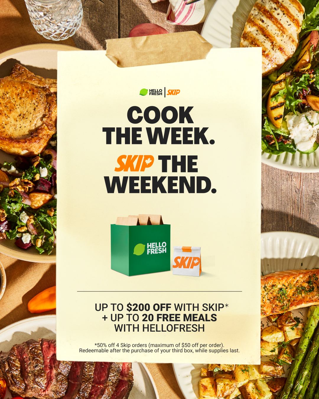 HelloFresh Facebook ad