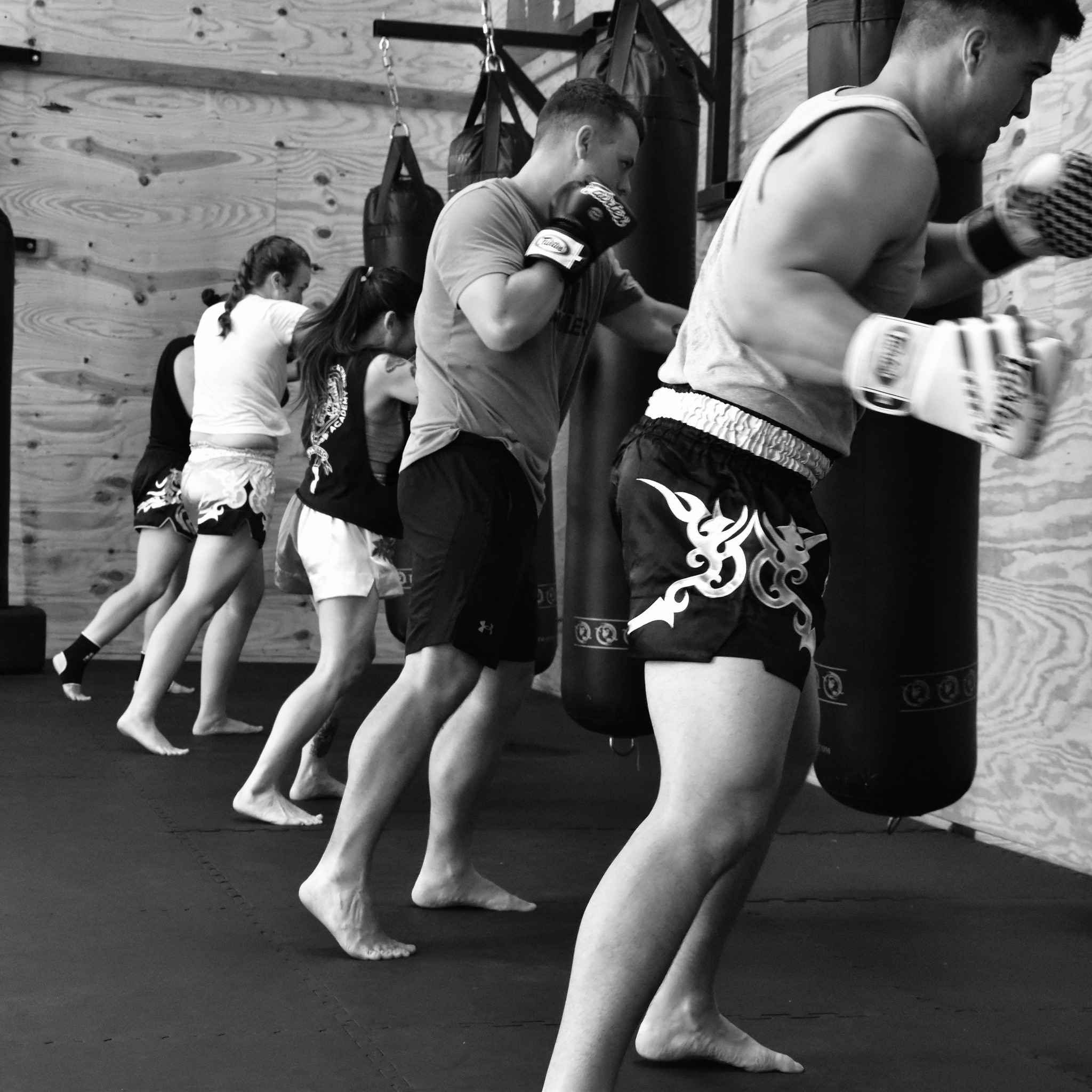 Palmetto Muay Thai & Kickboxing Academy Facebook ad: Burn calories, get fit, and have fun!