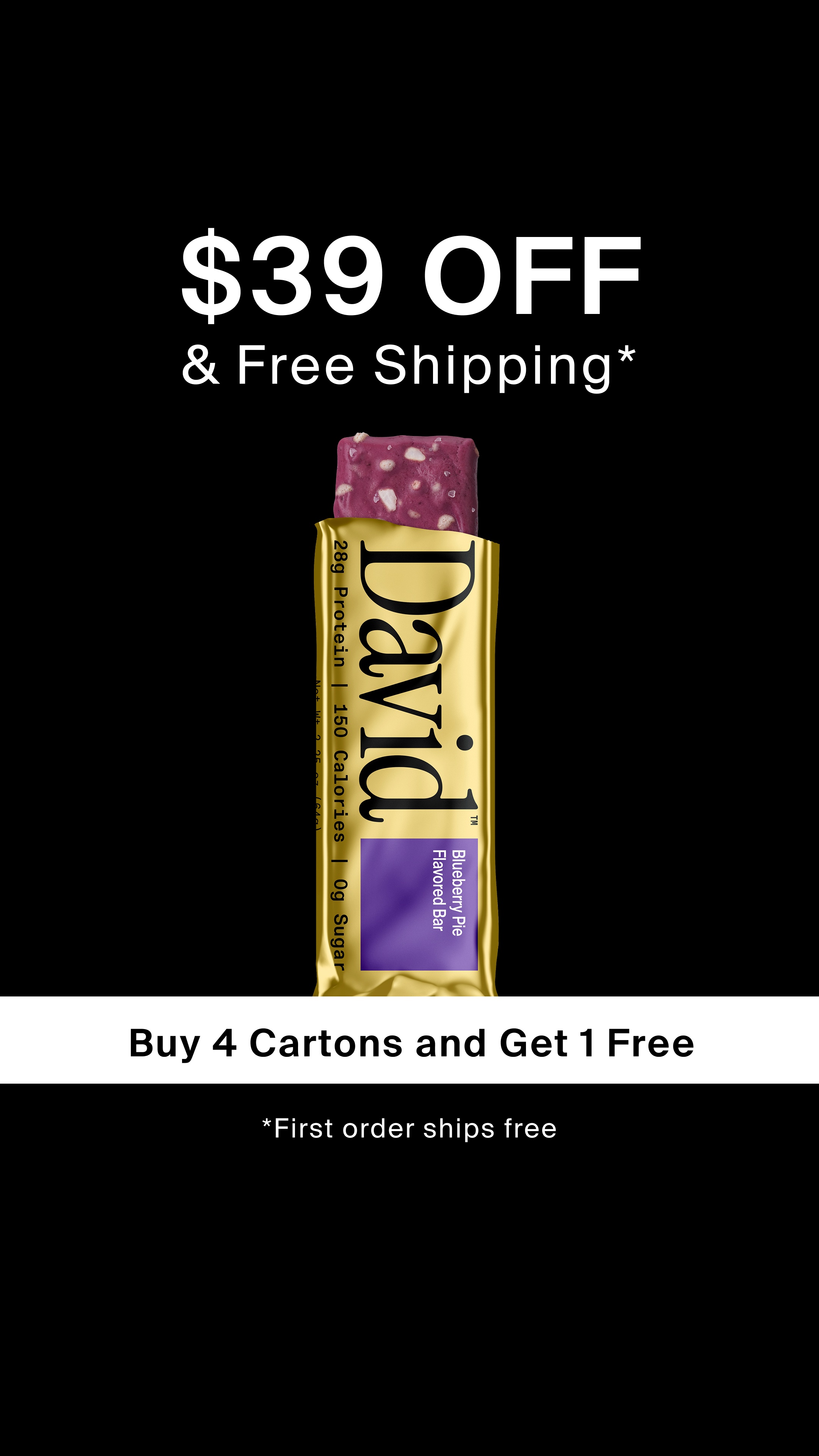 David Protein Facebook ad