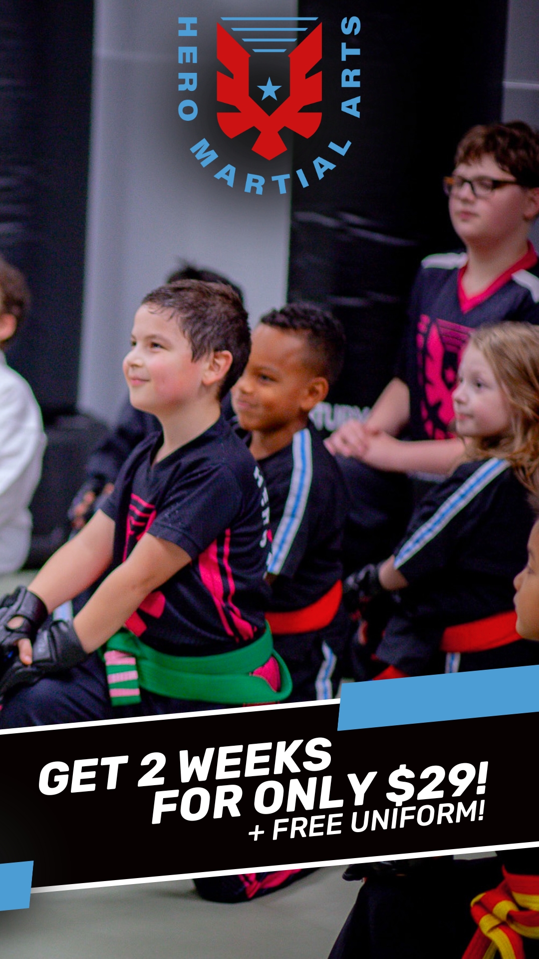 Hero Martial Arts Clarksville, TN Facebook ad