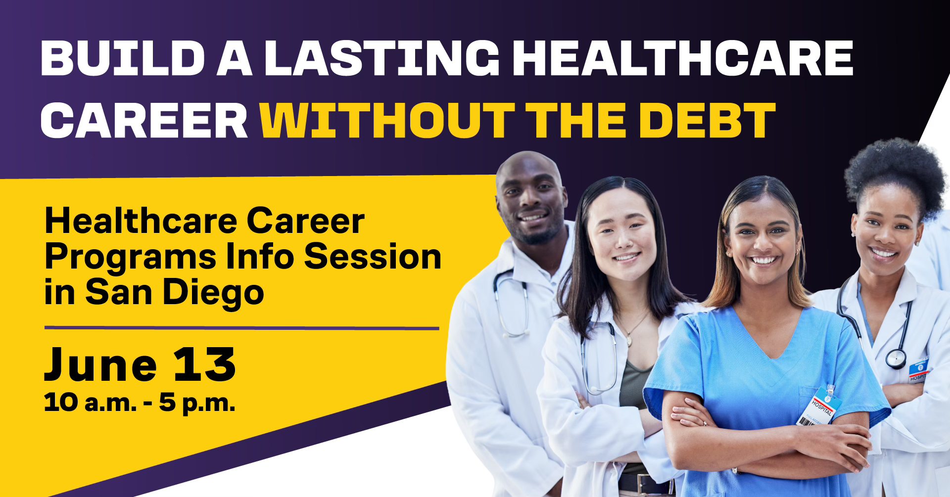SEIU-United Healthcare Workers West Facebook ad: San Diego Healthcare Career Training Info Session - In…