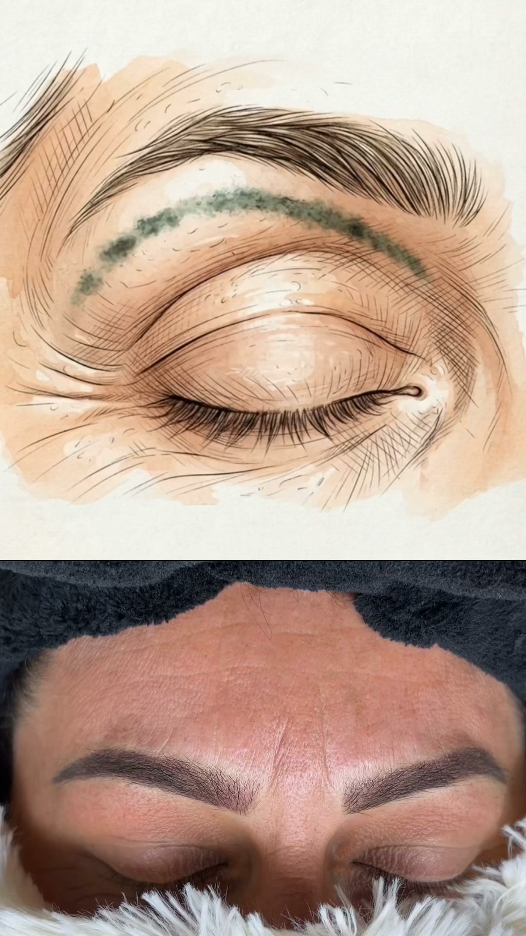 MIDAS Facebook ad: ¡Cejas perfectas diseñadas matemáticamente para ti!
