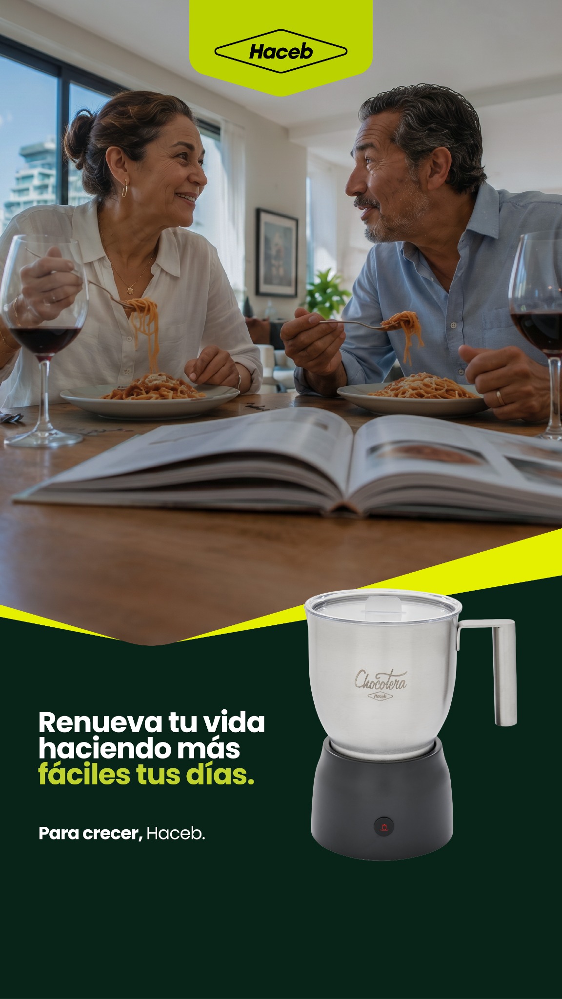 Haceb Facebook ad: ¡Facilita tus días en la cocina!