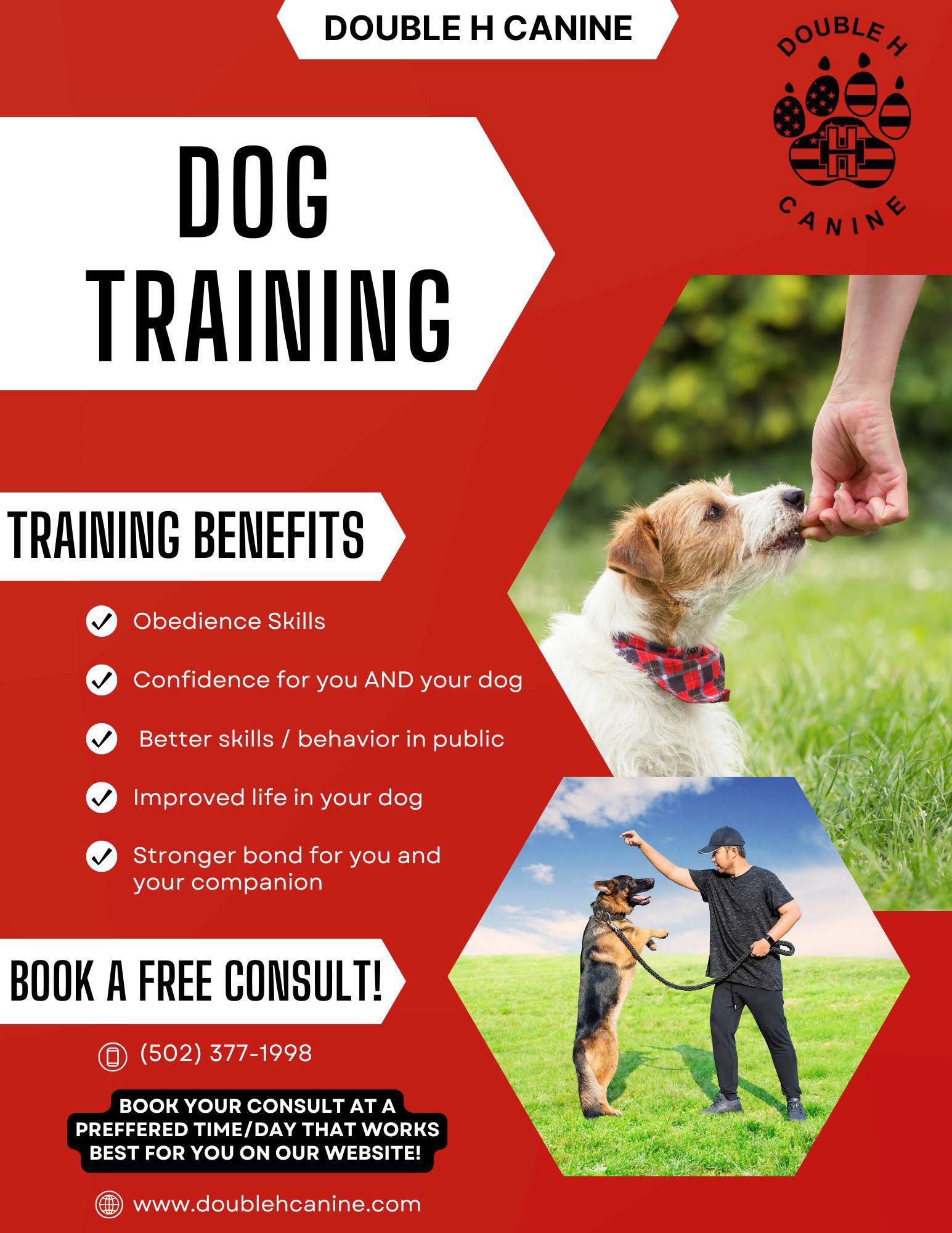 Double H Canine Training Academy Facebook ad