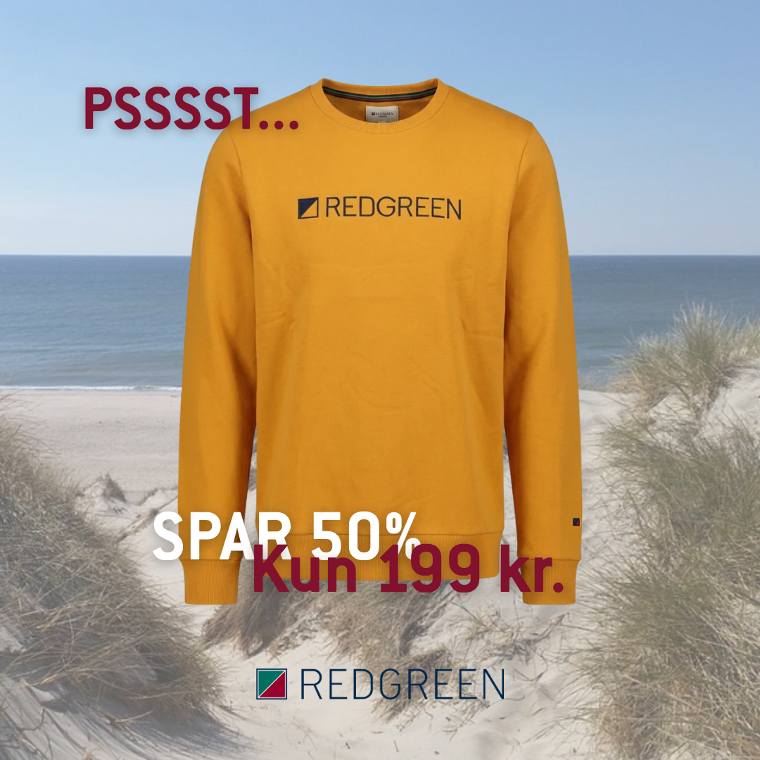 REDGREEN Facebook ad: Frankie Sweatshirt til 199,-