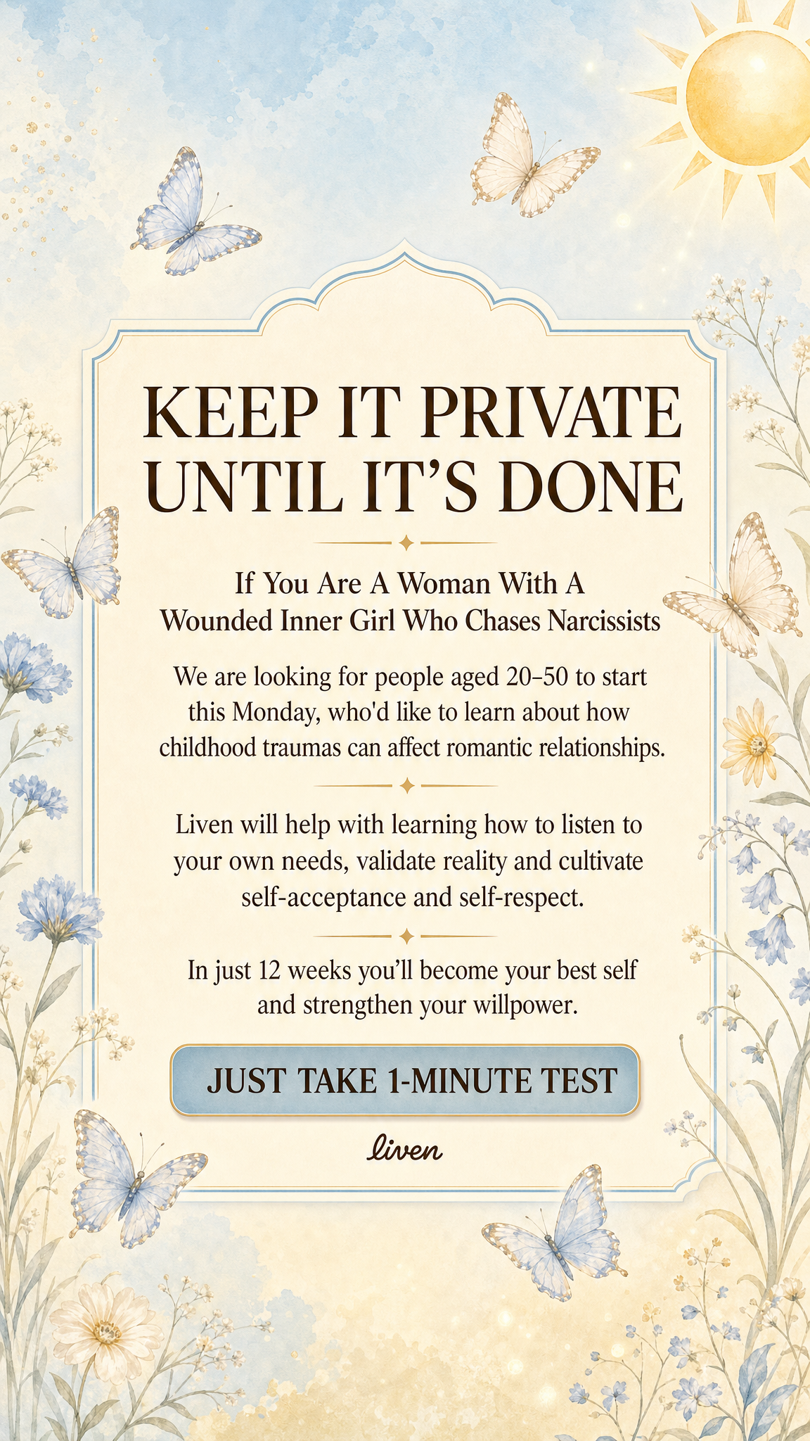 Olivia Parker Facebook ad