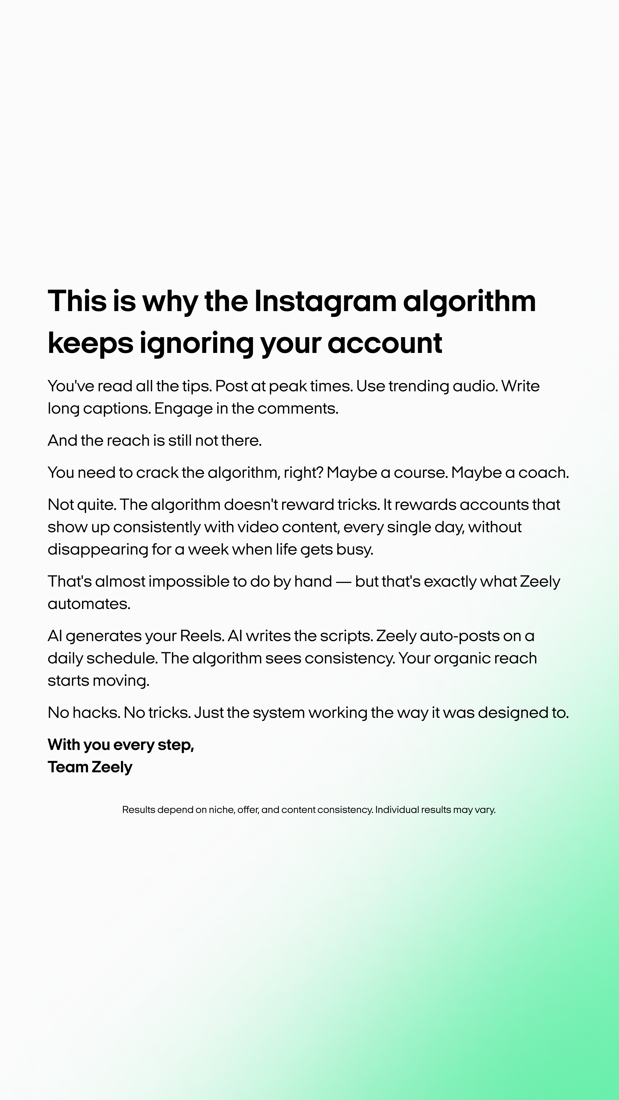 Zeely Facebook ad